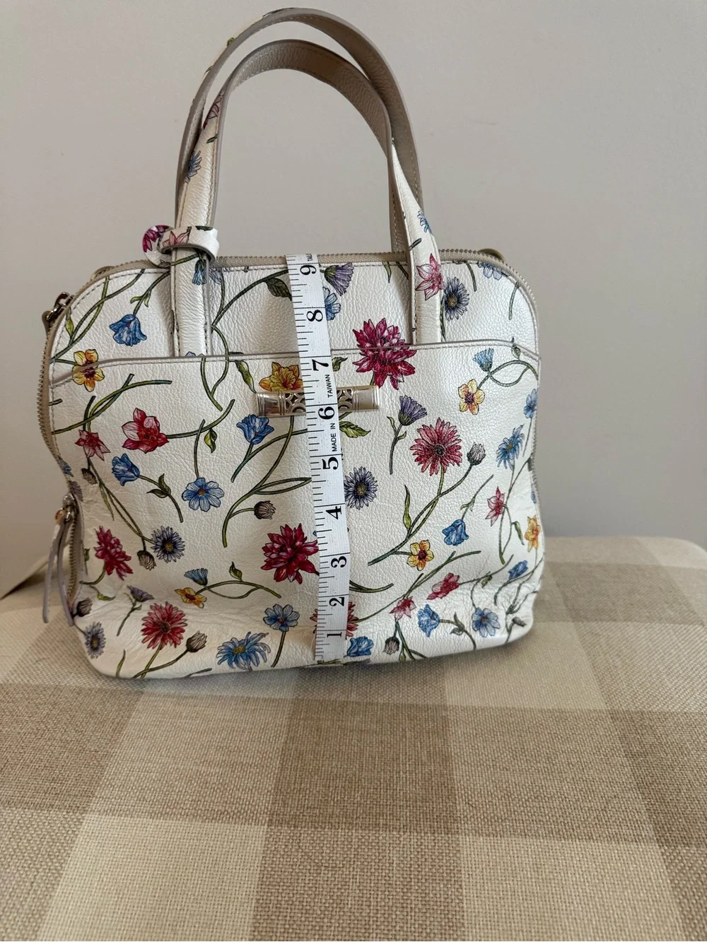 Brighton Floral Embossed Dome Convertible Satchel/Backpack - Picture 7 of 8